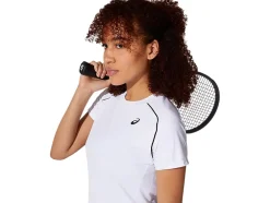 Clearance ASICS PIPING TEE Brilliant White