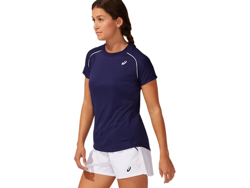 Fashion ASICS PIPING TEE Peacoat