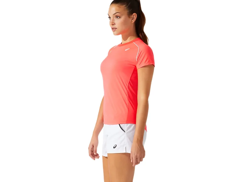 Hot ASICS PIPING TEE Diva Pink