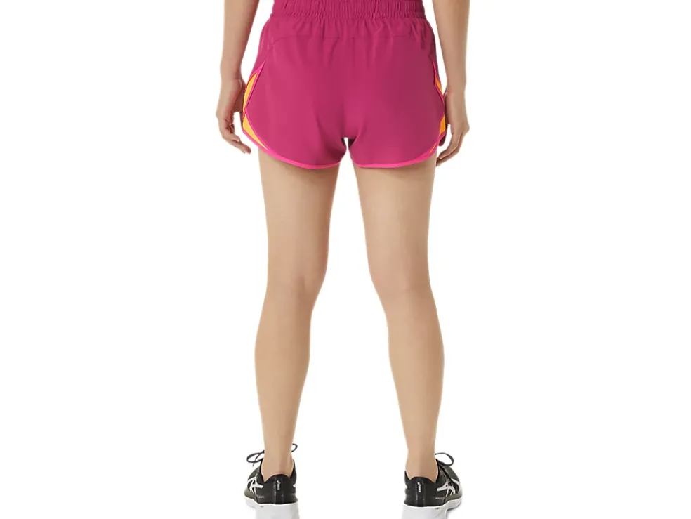 Best ASICS PR LYTE 2.5IN RUN SHORT Fuchsia Red/Pink Glo