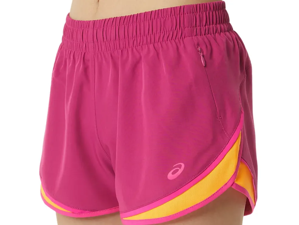 Best ASICS PR LYTE 2.5IN RUN SHORT Fuchsia Red/Pink Glo