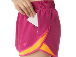 Best ASICS PR LYTE 2.5IN RUN SHORT Fuchsia Red/Pink Glo