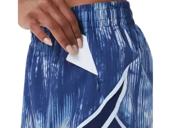 New ASICS PR LYTE 2.5IN RUN SHORT Grand Shark Tie Dye