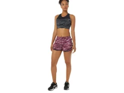 Store ASICS PR LYTE 2.5IN RUN SHORT Deep Mars Print/Black
