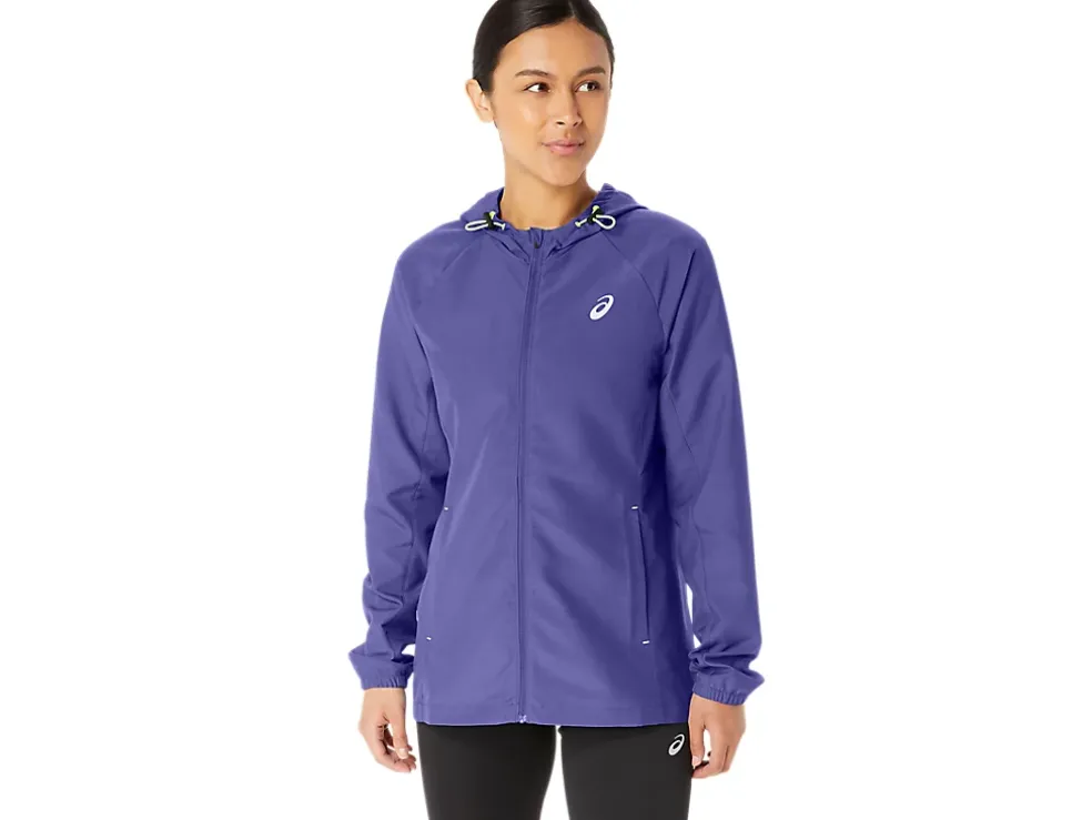 Best ASICS PR LYTE PACKABLE JACKET Blue Violet