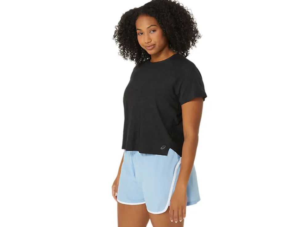 Online ASICS PR LYTE RUN SHORT SLEEVE 2.0 Performance Black Spacedye