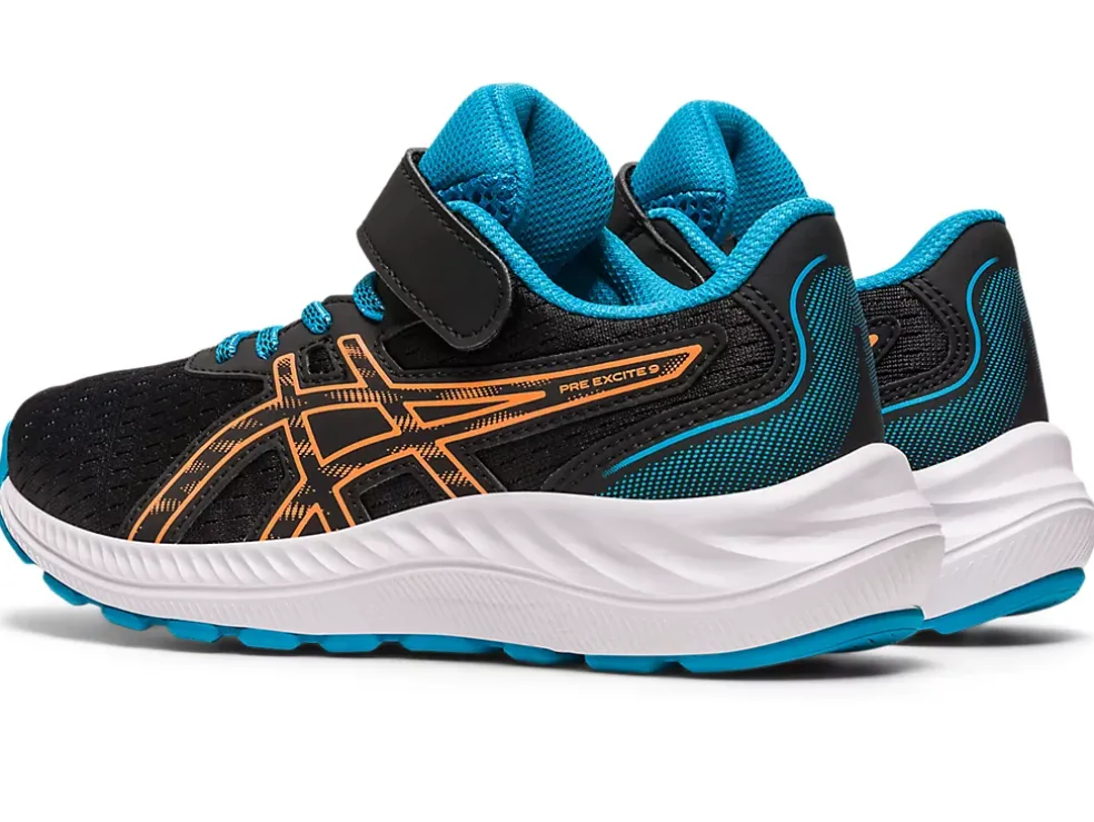 Online ASICS PRE EXCITE 9 PRE-SCHOOL Black/Sun Peach