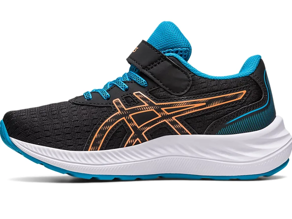 Online ASICS PRE EXCITE 9 PRE-SCHOOL Black/Sun Peach