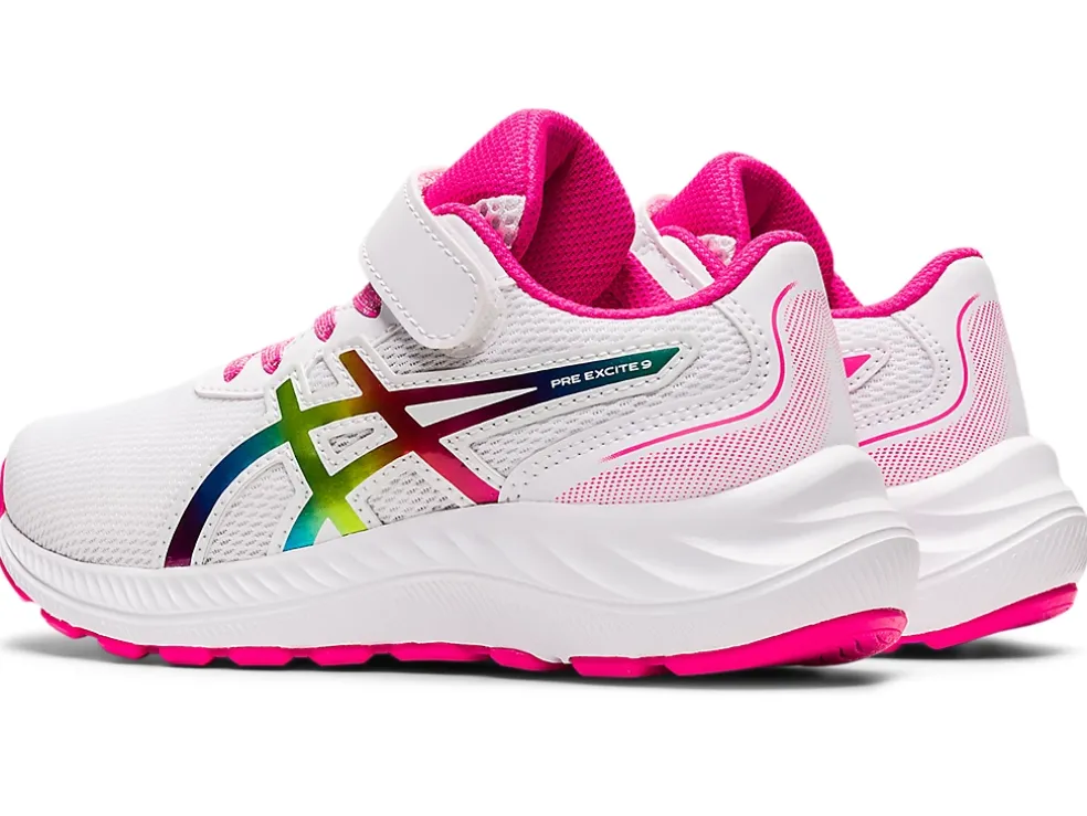 Clearance ASICS PRE EXCITE 9 PRE-SCHOOL White/Pink Glo