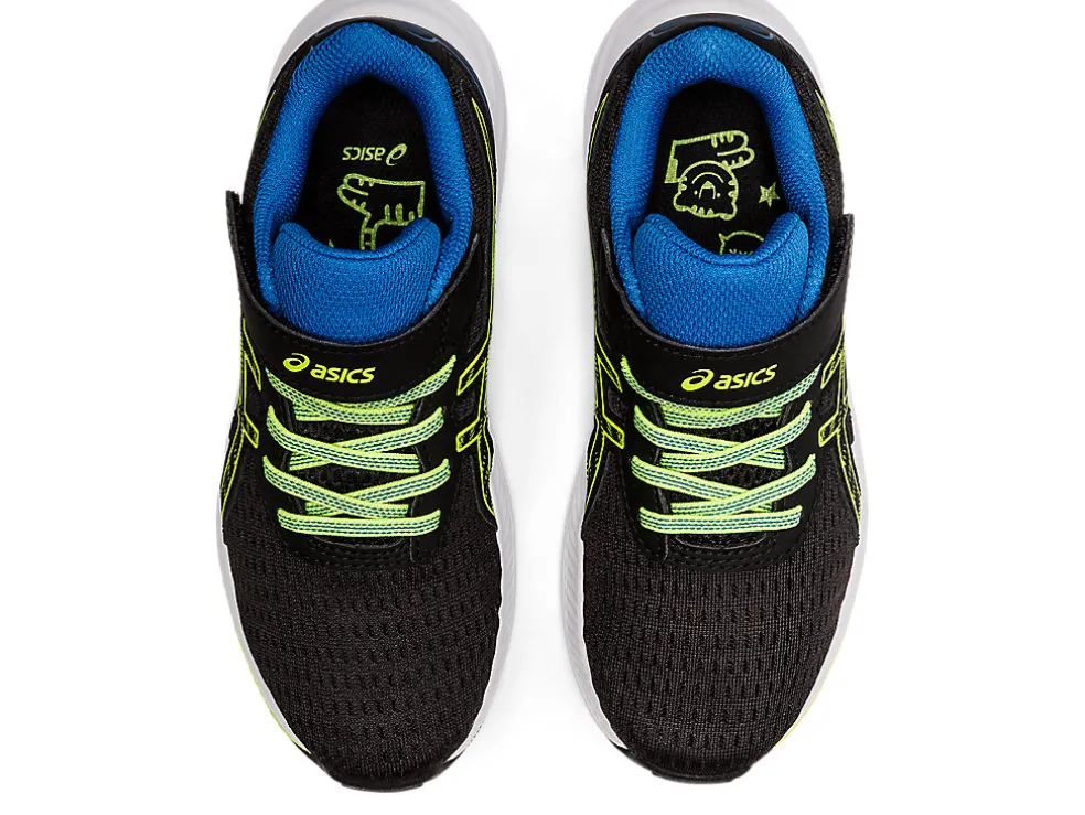 Best ASICS PRE EXCITE 9 PRE-SCHOOL Black/Hazard Green
