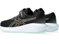 Cheap ASICS PRE EXCITE 10 PRE-SCHOOL Black/Bright Sunstone