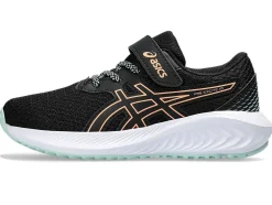 Cheap ASICS PRE EXCITE 10 PRE-SCHOOL Black/Bright Sunstone