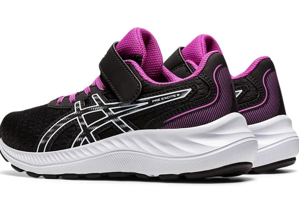 New ASICS PRE EXCITE 9 PRE-SCHOOL Black/Soft Sky