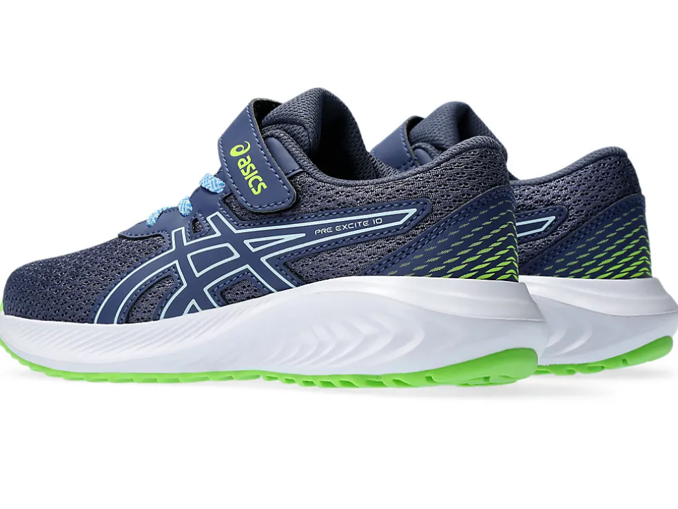Shop ASICS PRE EXCITE 10 PRE-SCHOOL Thunder Blue/Light Blue