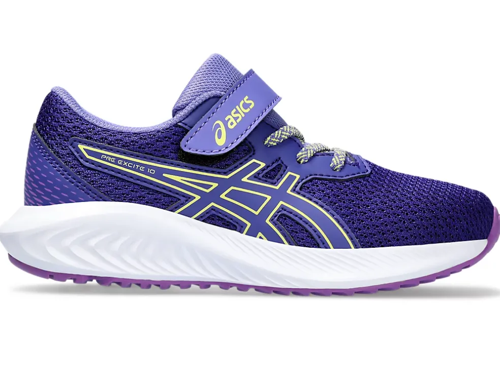 Store ASICS PRE EXCITE 10 PRE-SCHOOL Eggplant/Glow Yellow
