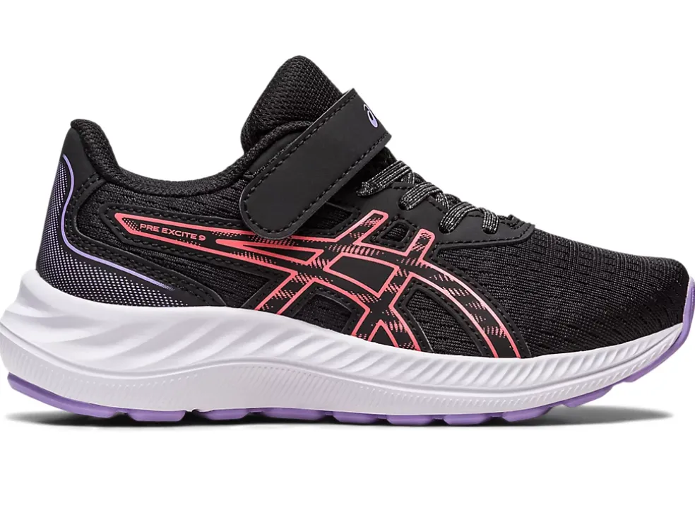 Discount ASICS PRE EXCITE 9 PRE-SCHOOL Black/Papaya
