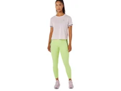 Shop ASICS RACE CROP TOP Barely Rose