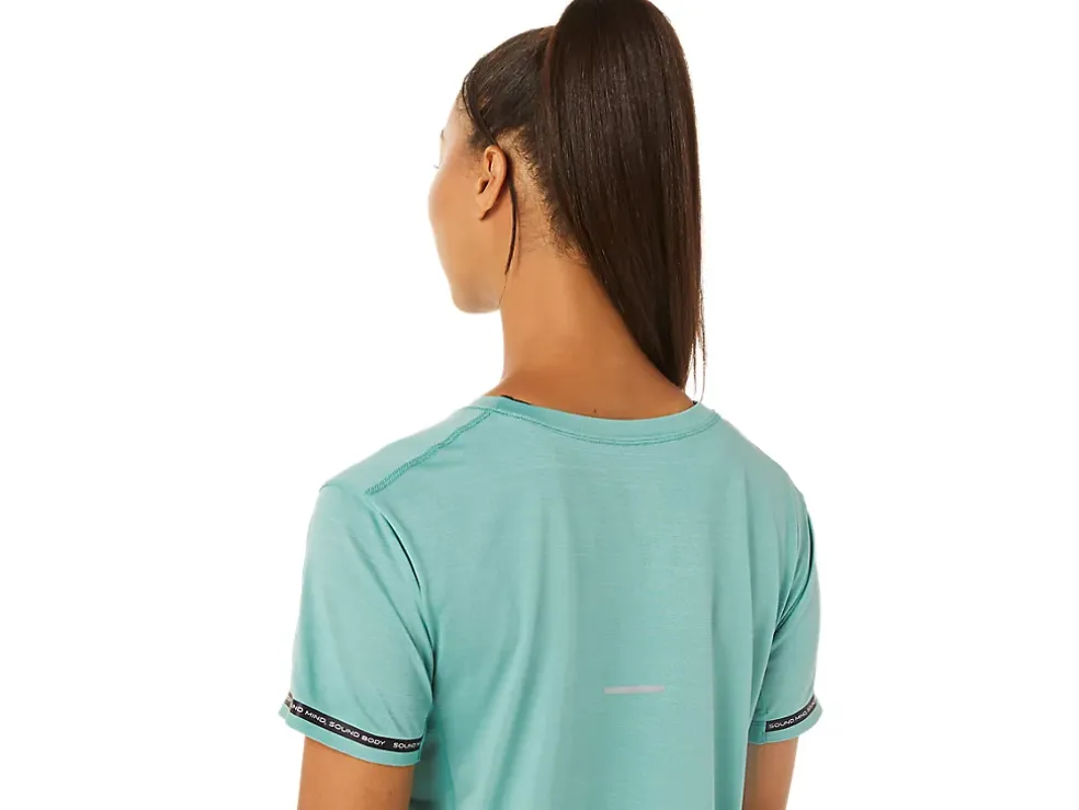 Cheap ASICS RACE CROP TOP Sage