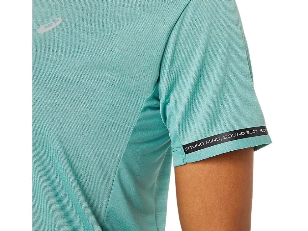Cheap ASICS RACE CROP TOP Sage
