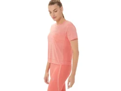 Discount ASICS RACE CROP TOP Papaya/Guava