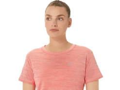 Discount ASICS RACE CROP TOP Papaya/Guava