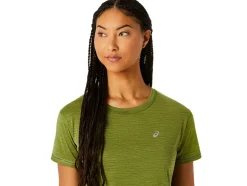 Hot ASICS RACE CROP TOP Cactus/Mantle Green