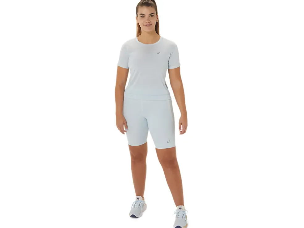 Cheap ASICS RACE CROP TOP Sky/Cream