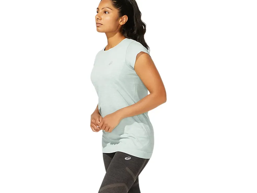 Cheap ASICS RACE SEAMLESS SHORT SLEEVE TOP Slate Grey