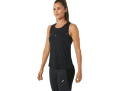 Cheap ASICS RACE TANK Performance Black/Charcoal Grey