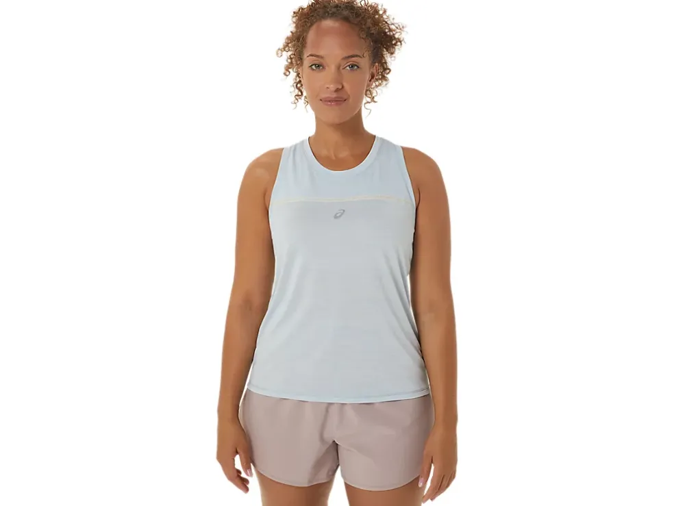 Clearance ASICS RACE TANK Sky/Cream