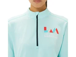 Store ASICS READY-SET HALF ZIP LAM Clear Blue/French Blue