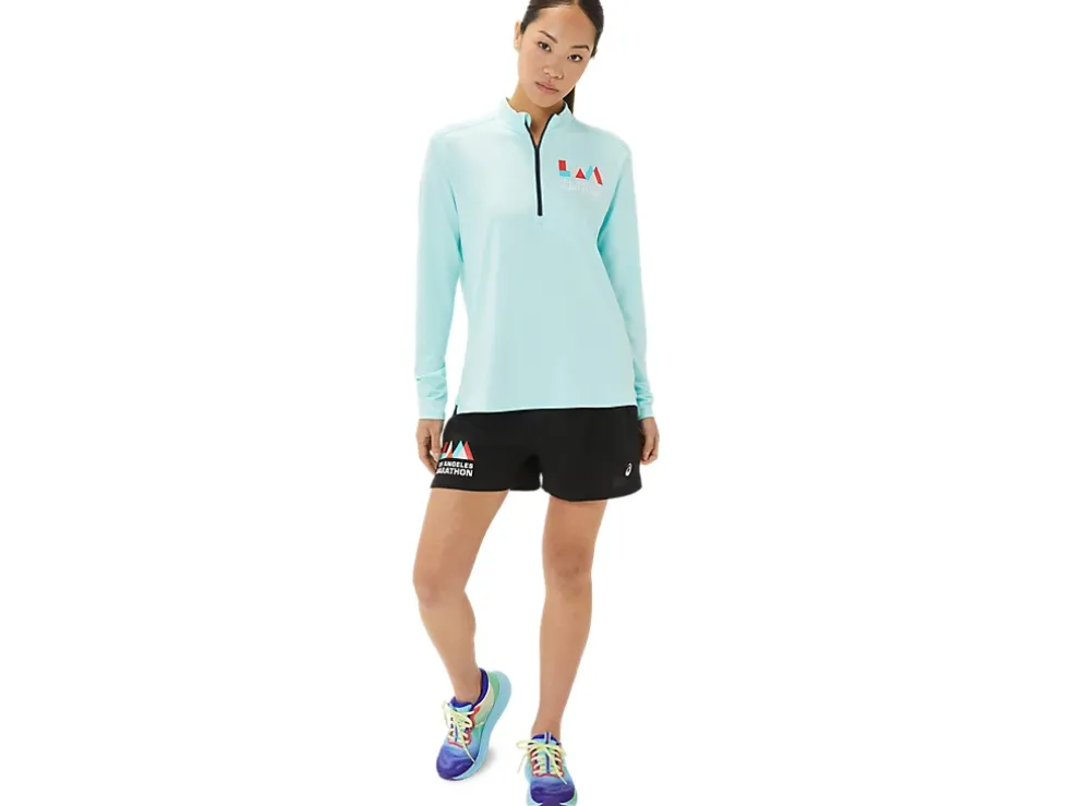 Store ASICS READY-SET HALF ZIP LAM Clear Blue/French Blue