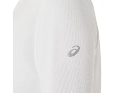 Shop ASICS READY-SET II LONG SLEEVE GRAPHIC Brilliant White