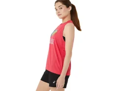 Discount ASICS READY-SET II SINGLET WCH Pixel Pink