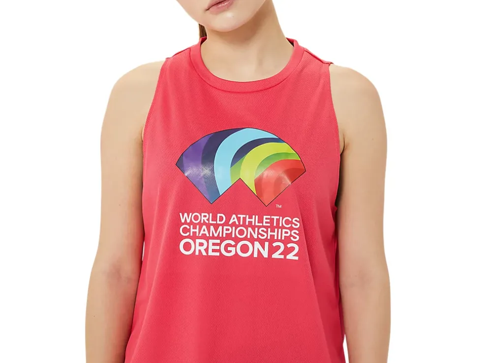 Discount ASICS READY-SET II SINGLET WCH Pixel Pink