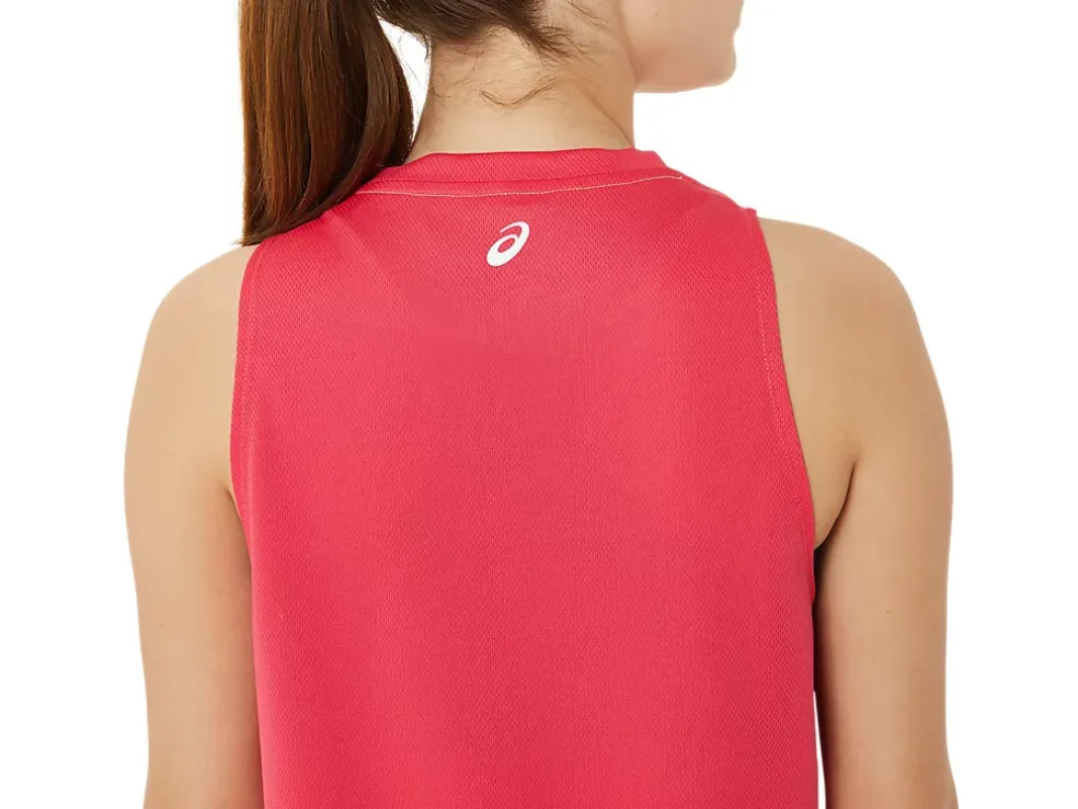 Discount ASICS READY-SET II SINGLET WCH Pixel Pink