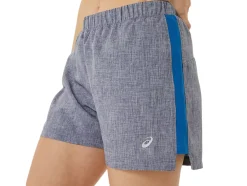 New ASICS READY-SET 3IN SHORT Peacoat Heather/Lake Drive