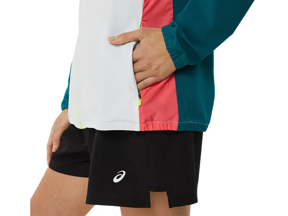 Best ASICS READY-SET JACKET COLOR BLOCK WCH Multi