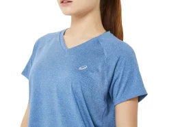 Discount ASICS READY-SET LYTE V-NECK Lake Drive Heather