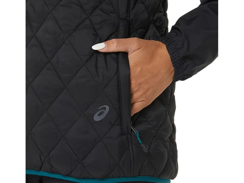 New ASICS REVERSE INSULATED VEST Performance Black/Velvet Pine