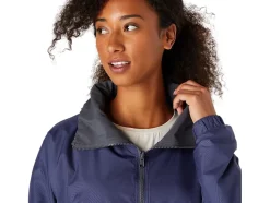 Shop ASICS REVERSIBLE JACKET Thunder Blue/Carrier Grey