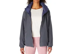 Shop ASICS REVERSIBLE JACKET Thunder Blue/Carrier Grey