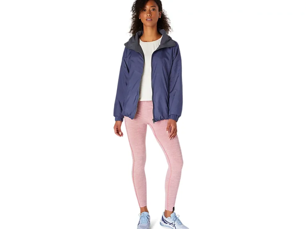 Shop ASICS REVERSIBLE JACKET Thunder Blue/Carrier Grey