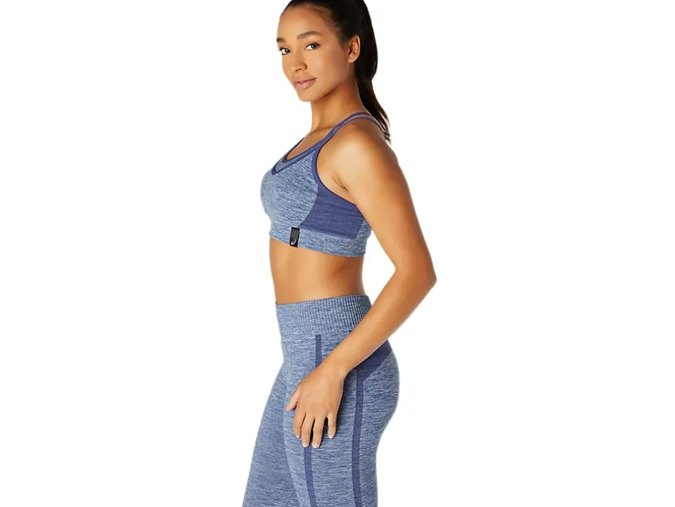 Cheap ASICS REVERSIBLE SEAMLESS BRA Thunder Blue