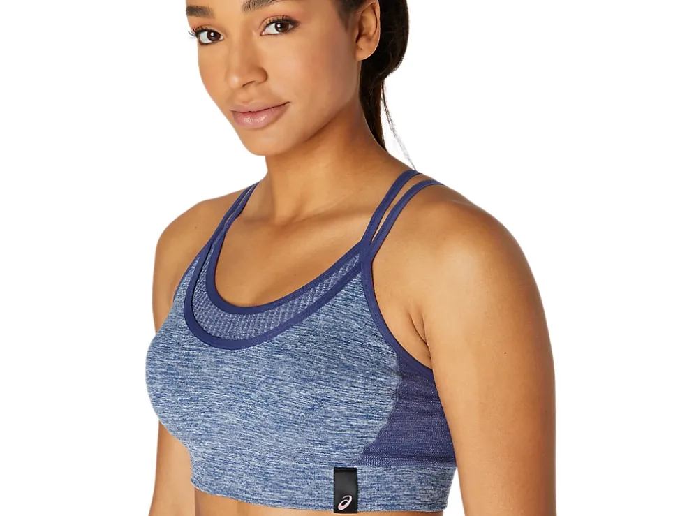 Cheap ASICS REVERSIBLE SEAMLESS BRA Thunder Blue