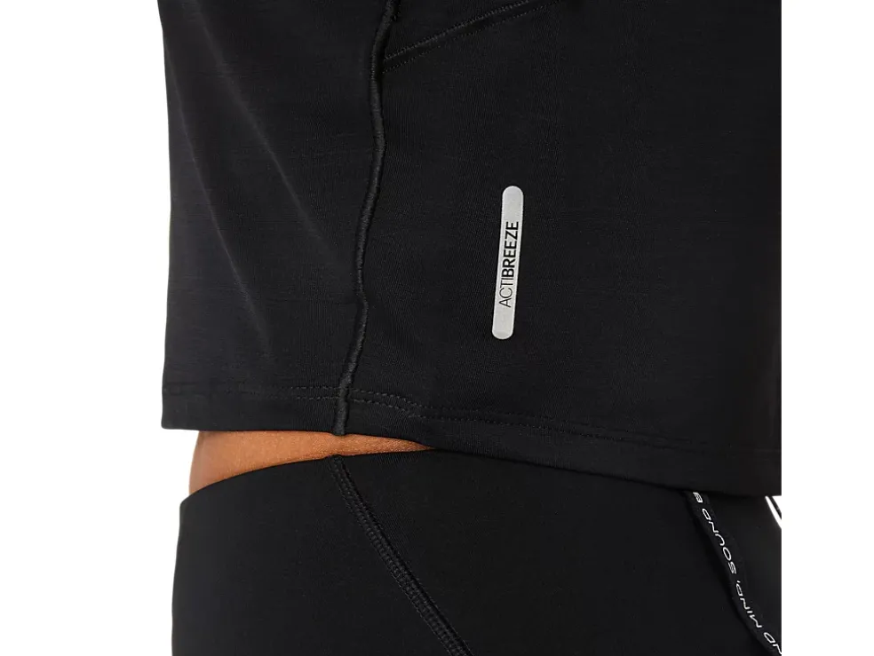 Online ASICS ROAD CROP TOP Performance Black