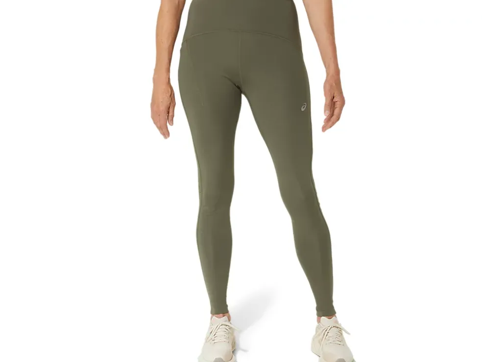 Store ASICS ROAD HIGH WAIST TIGHT Mantle Green