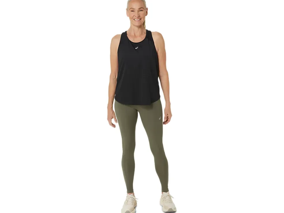 Store ASICS ROAD HIGH WAIST TIGHT Mantle Green