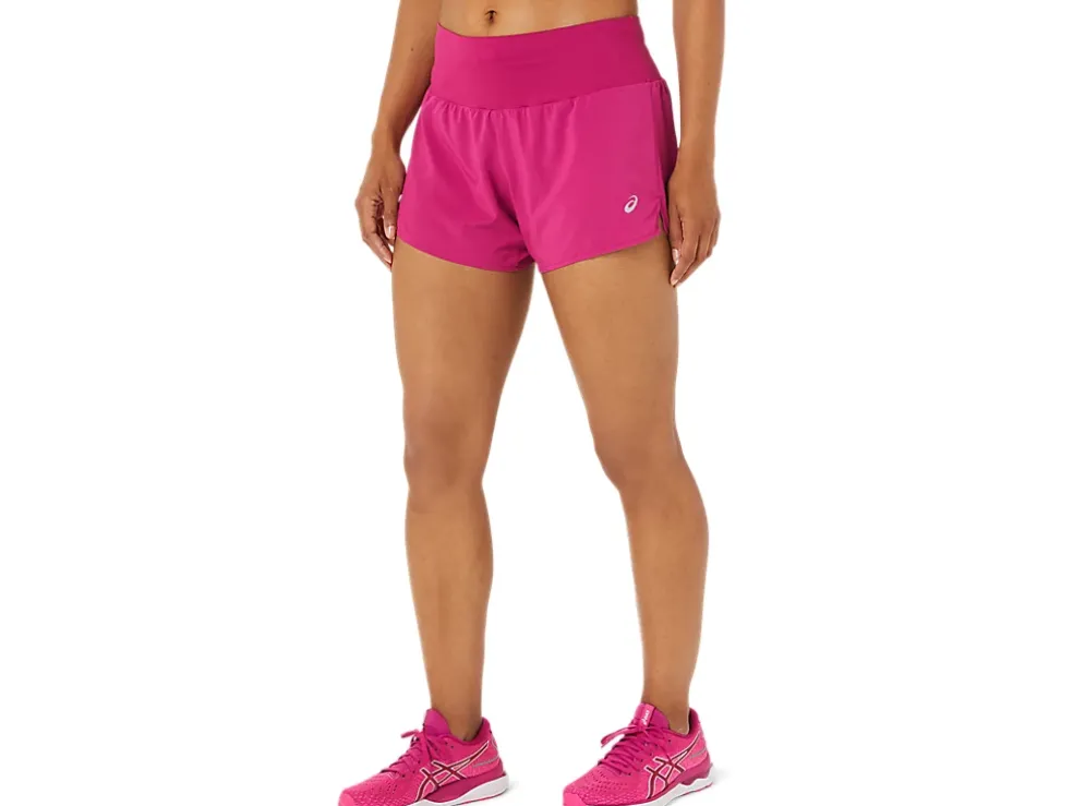 Cheap ASICS ROAD 3.5IN SHORT Fuchsia Red