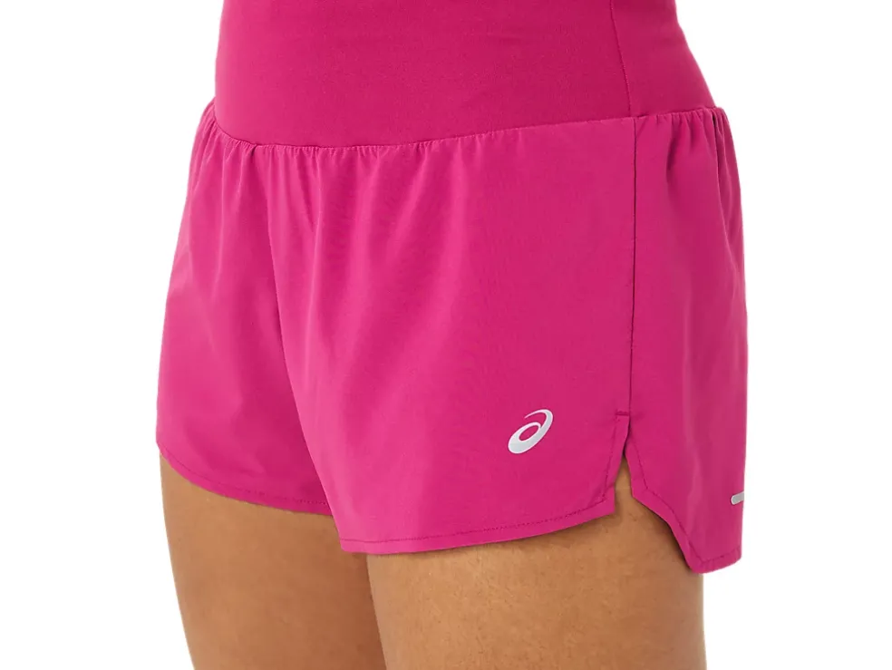Cheap ASICS ROAD 3.5IN SHORT Fuchsia Red